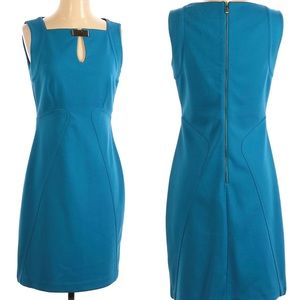 Laundry by Shelli Segal Fitted Sleeveless Sheath Dress Classic Career Business